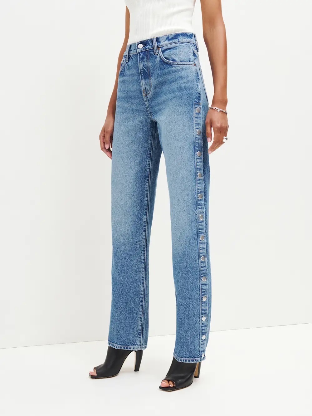 Reformation Val 90s Mid Rise Straight Jeans